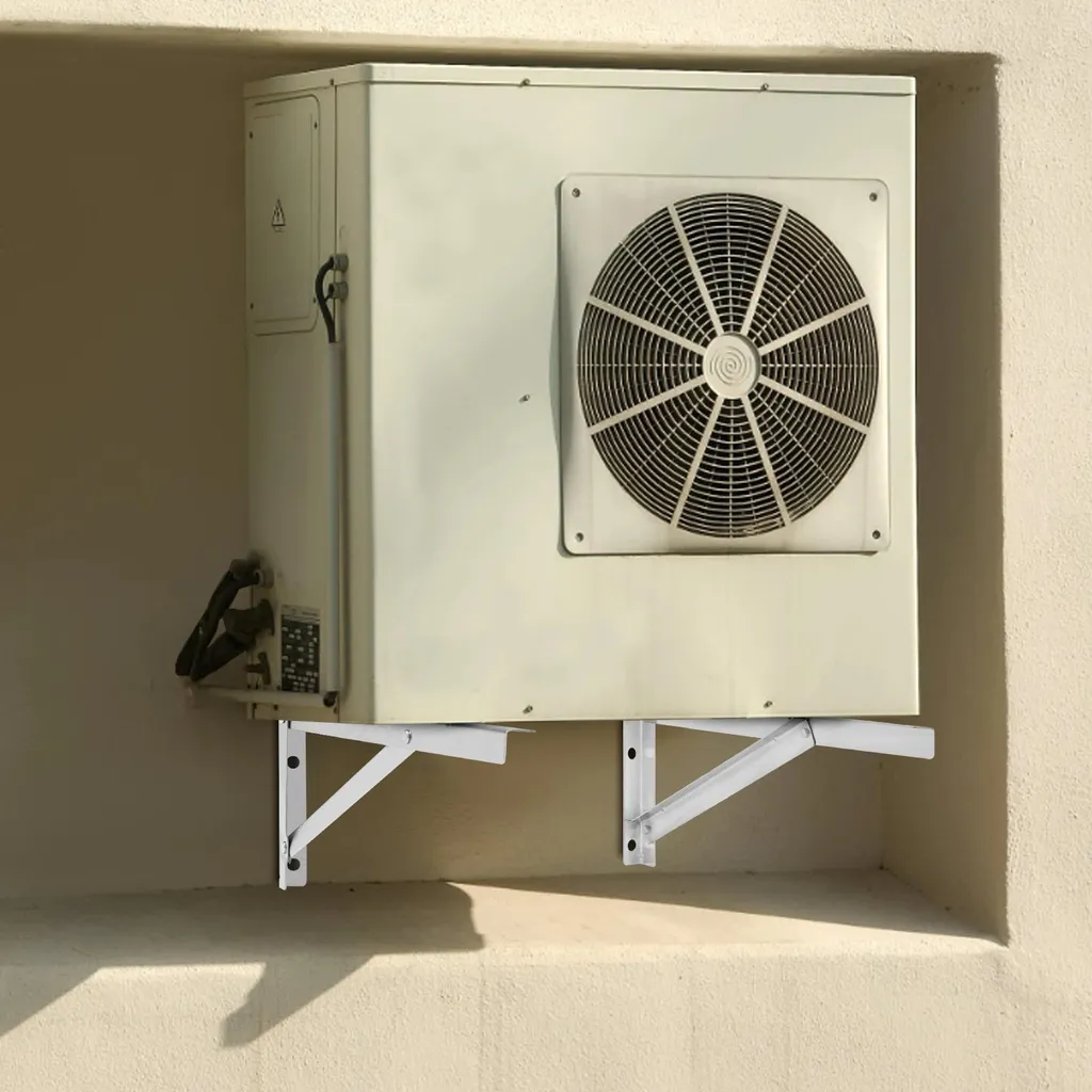 Support Mural Climatisation en Inox 201 - Console Double Max 200kg