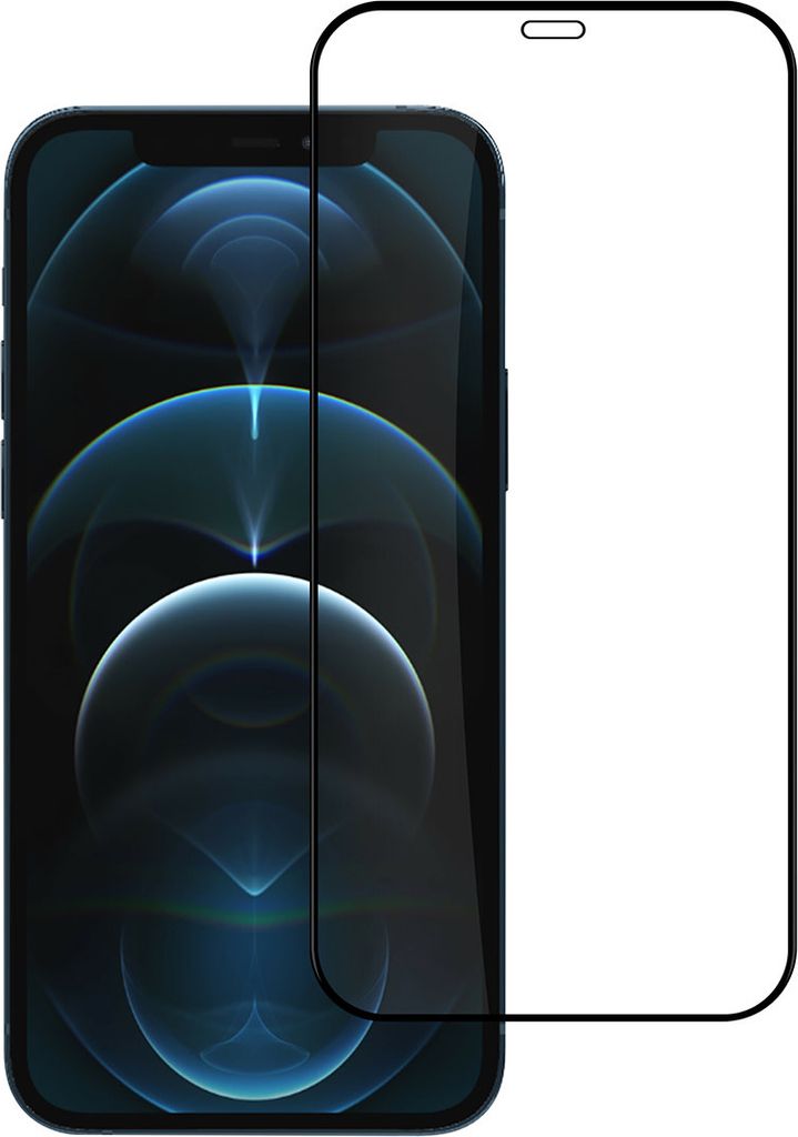 box of 10 - UNIQ Accessory iPhone 12 Pro 10D Full Coverage Tempered Glass - Black Edge