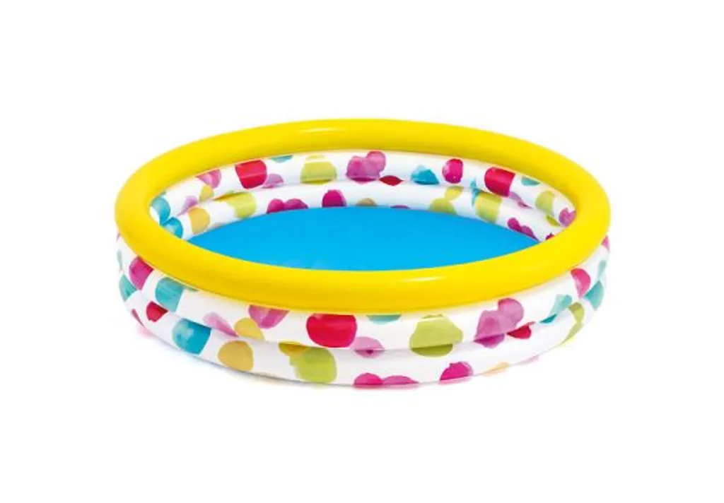Pataugeoire 3 anneaux robuste Intex Rainbow Ombre multicolore - 11