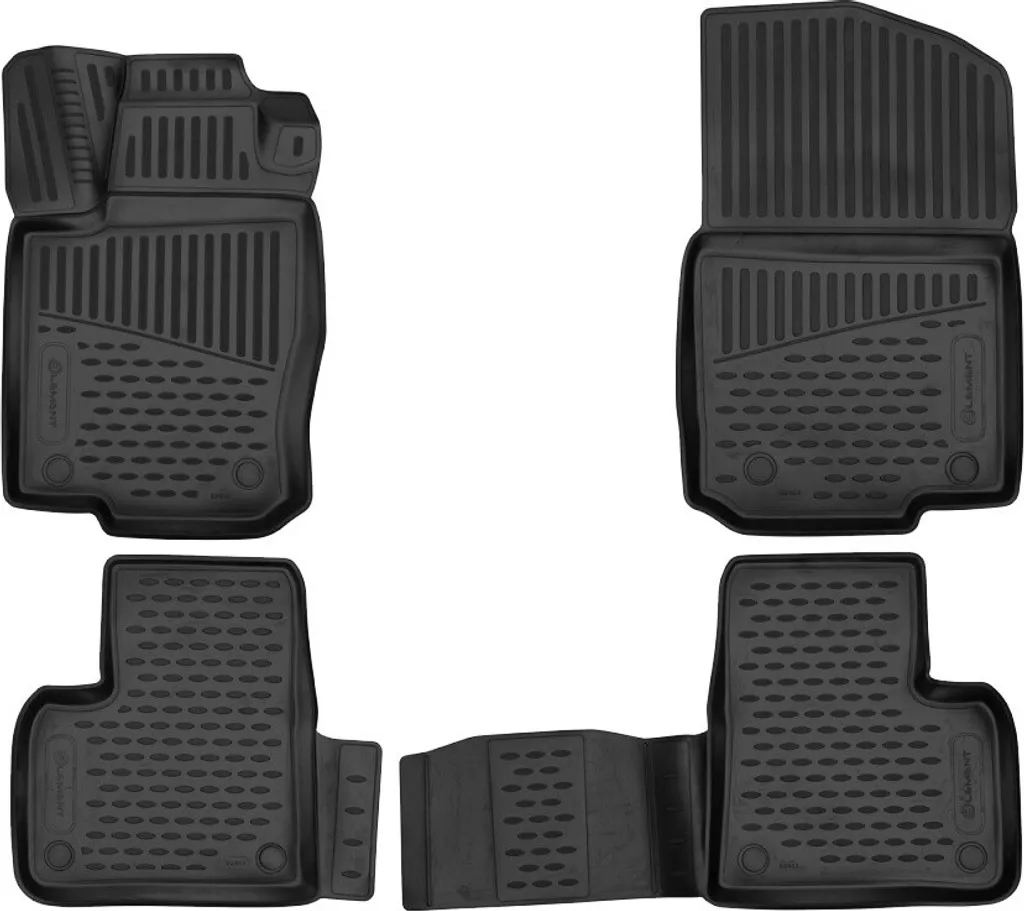 Tappetini ELEMENT 3D per MERCEDES-BENZ GLE, 2015-2019, SUV 5 porte, 4 pezzi.