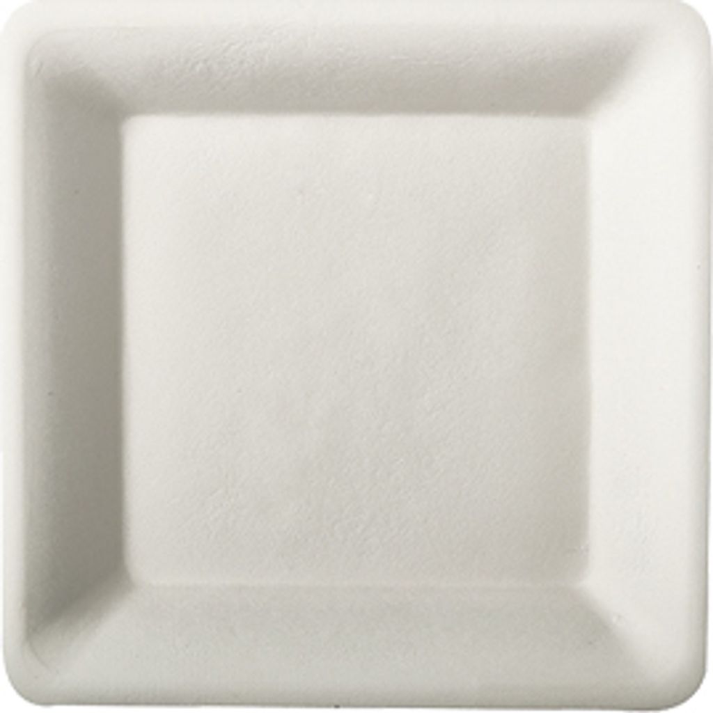 Papstar Pappteller Pure weiss eckig