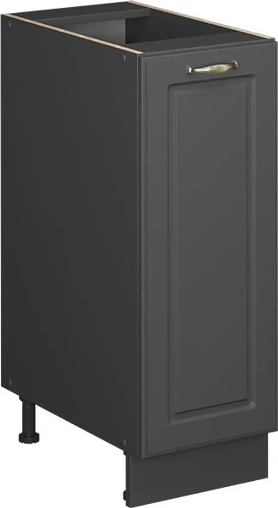 Caisson de cuisine bas 30 cm Vicco Fame-Line Anthracite et Or Landhaus