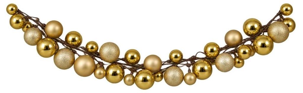 Mica Decorations Kerstslinger Goud 180 cm - Gouden Productafbeelding 