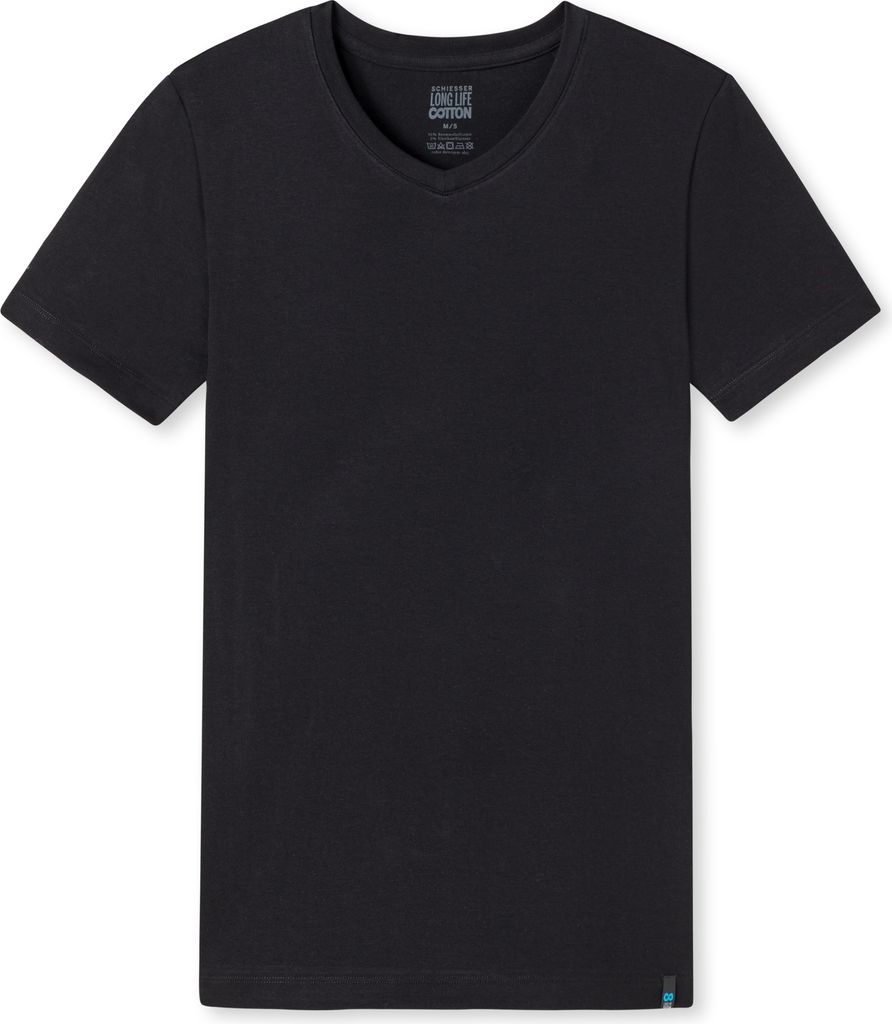 Schiesser Herren T-shirt V-Ausschnitt Gr. 7  weiss Produktbild 