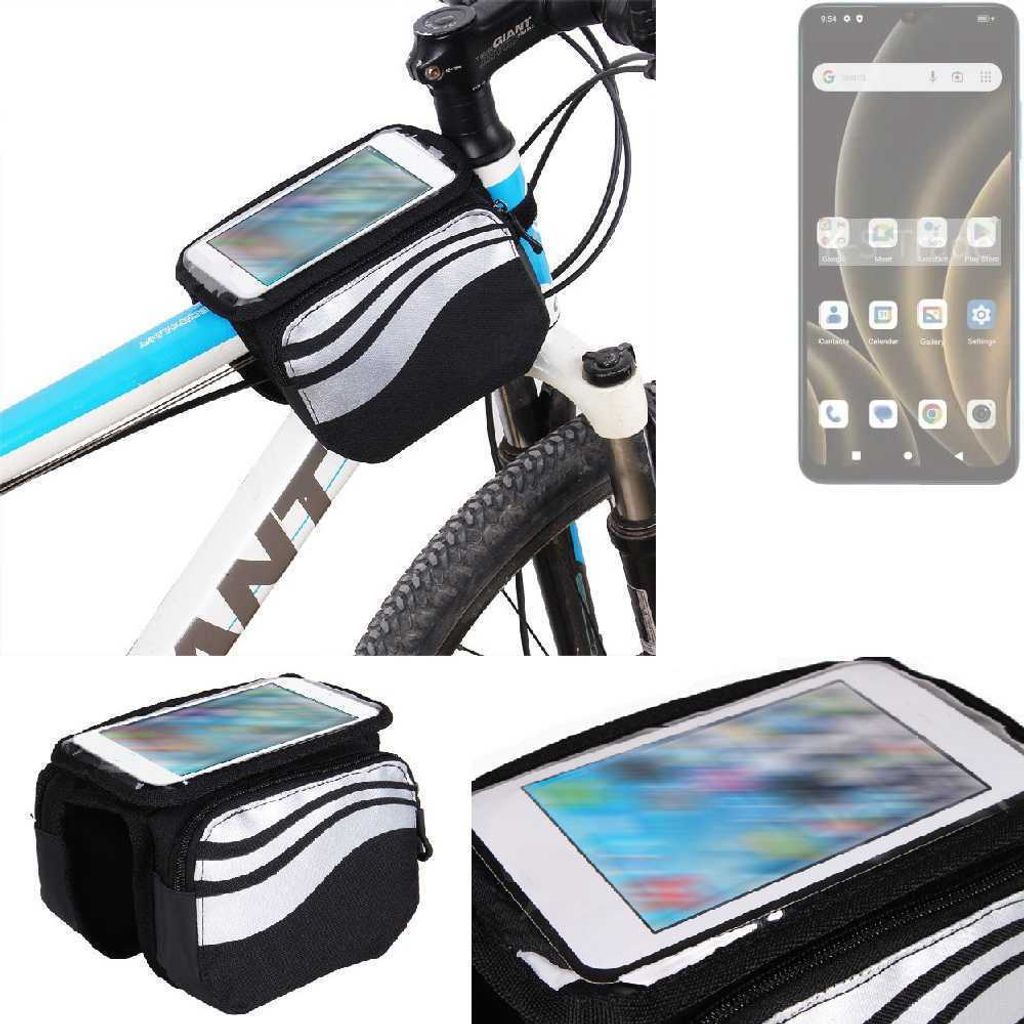 K-S-Trade Rahmentasche Fahrrad-Halterung kompatibel mit FreeYond F9S Rahmenhalterung Fahrrad Handyhalterung Fahrradtasche Handy Smartphone Halterung
