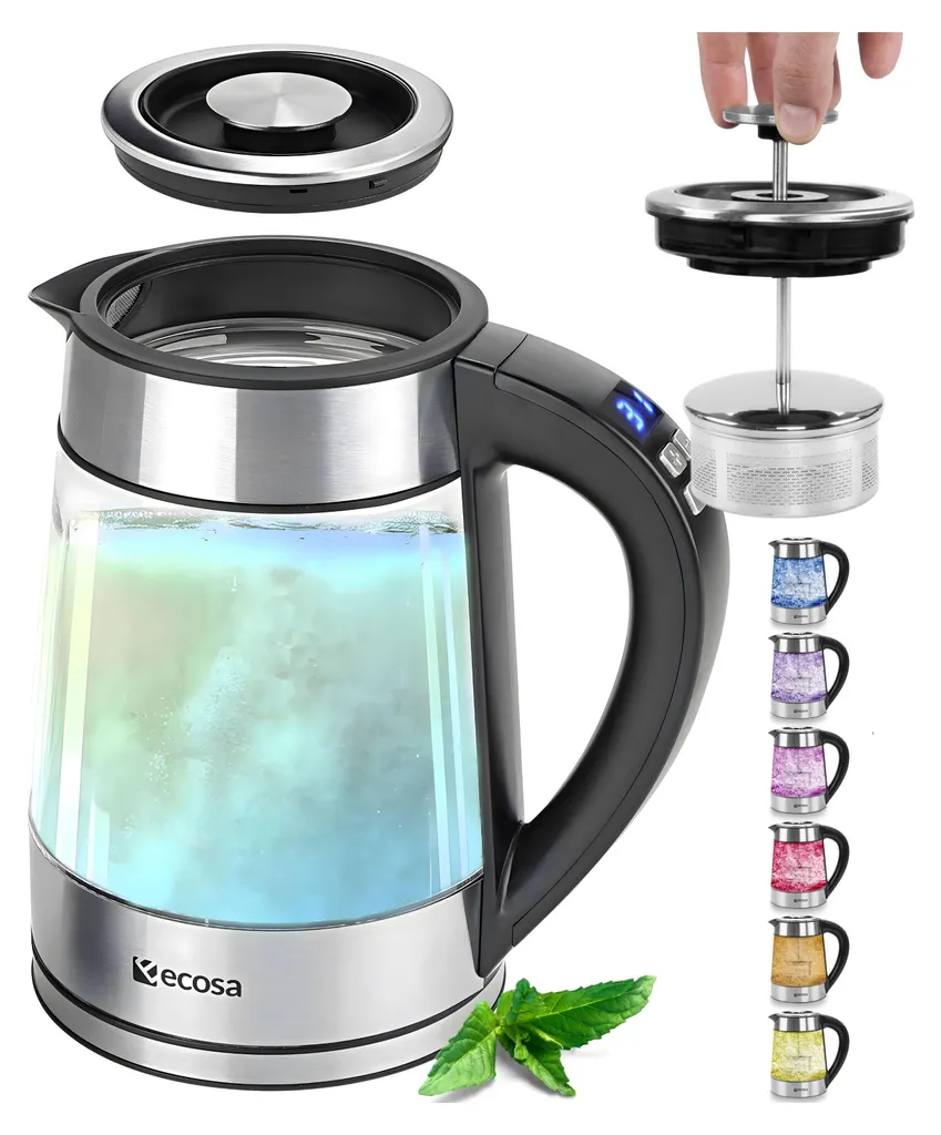 Bouilloire électrique familiale Ecosa EO-666 pour thé et café