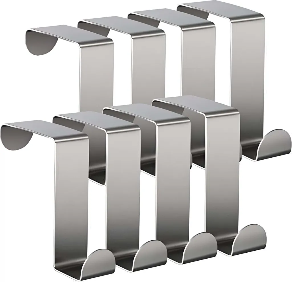 OFFERTA: Set 8 Ganci Porta TOJ Living Acciaio Inox - Spazio Extra Ora