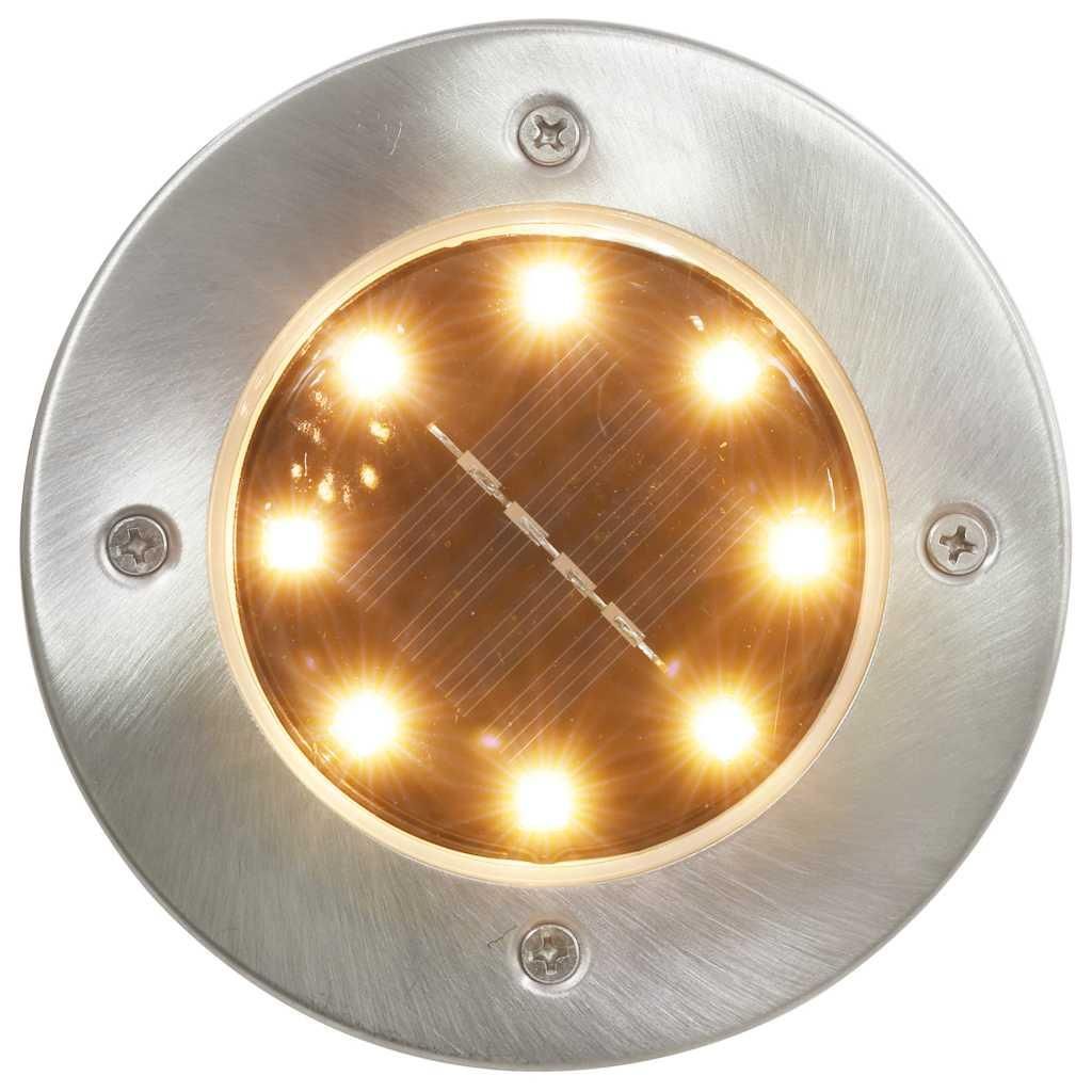 vidaXL Solar-Bodenleuchten 8 Stk. LED Warmweiß Produktbild 