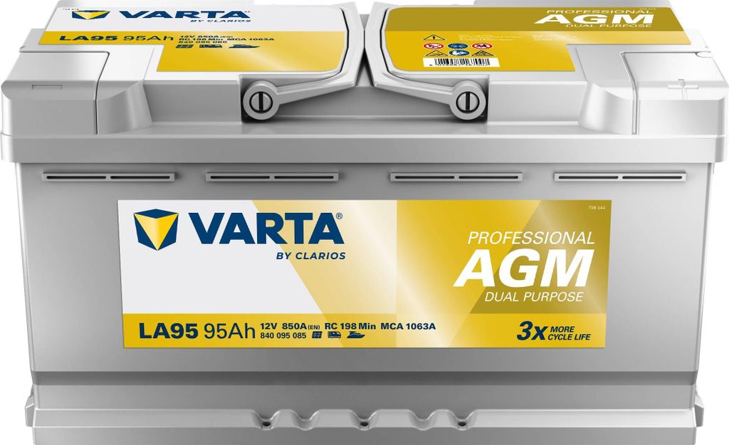 VARTA Professional Dual Purpose AGM 840095085 / LA95 AGM 12V 95Ah (EN) 850A (EN)