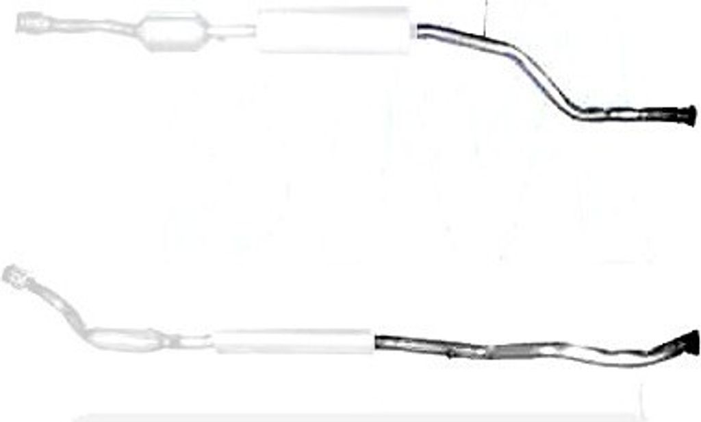 VEGAZ Abgasrohr Auspuffrohr passend für PEUGEOT 206 CC (2D) Vorne PGR-311