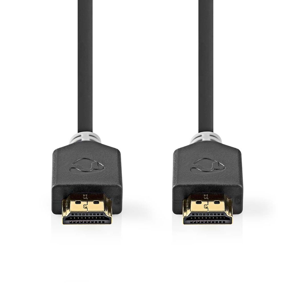 Nedis Ultra High Speed HDMI -Kabel - HDMI Stecker - HDMI Stecker - 8K@60Hz - 48 Gbps - 2.00 m - Rund - 6.5 mm - Anthrazit - Box