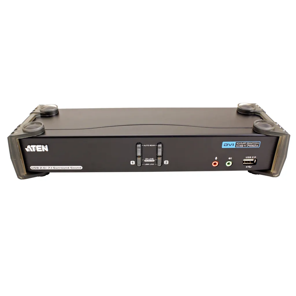 Aten CS1782A : Solution KVM pour 2 PC DVI sans Perte de Qualité Audio - 6