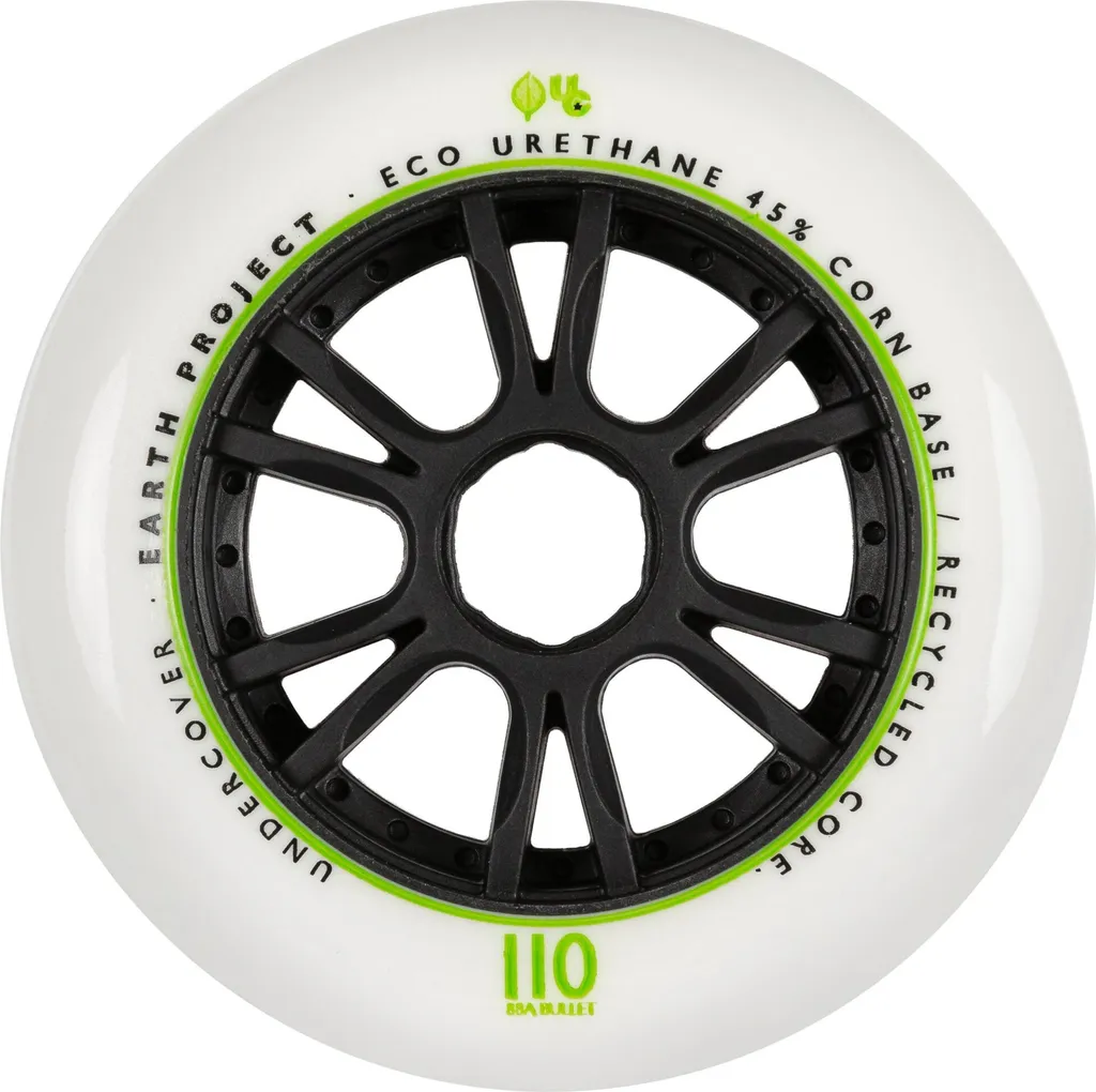 Roues de Patin 110mm 88A Undercover Earth Argent Robustes et Vives