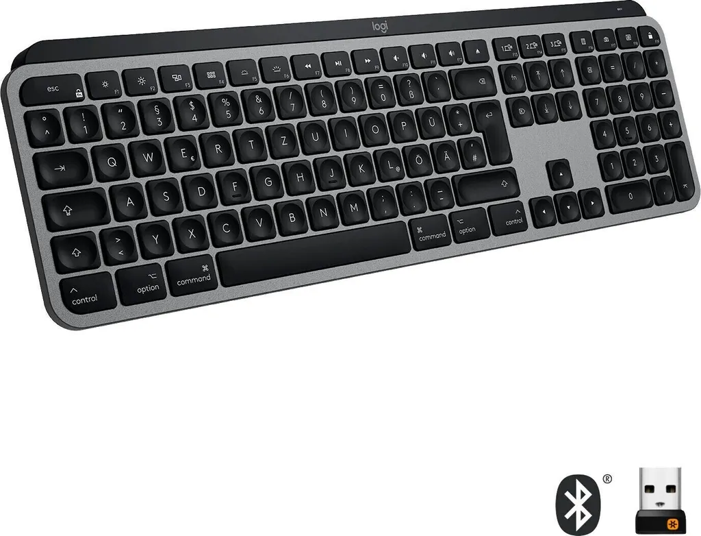 Logitech MX Keys pour Mac clavier sans fil gris sidéral haute précision - 9