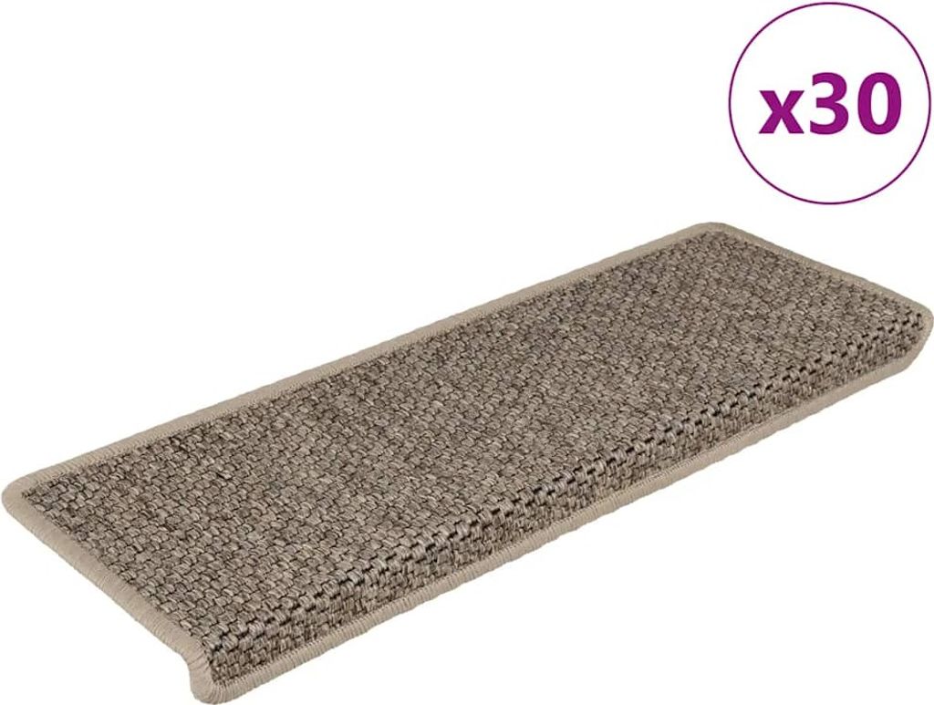 Stufenmatten Selbstklebend Sisal-Optik 30 Stk. 65x21x4cm