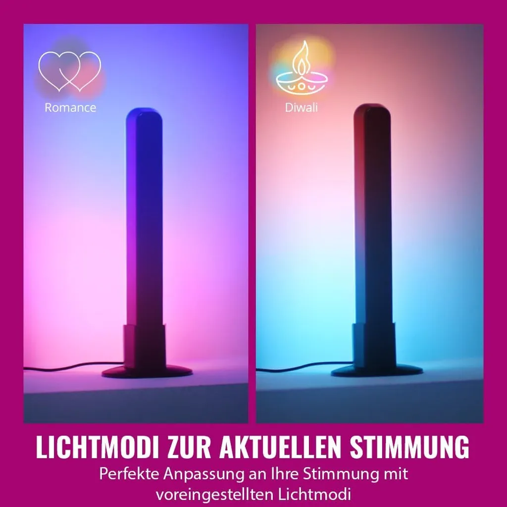 Éclairage Wi-Fi WiZ Bars de Gradient pour Bureau et Setup Gaming - 6