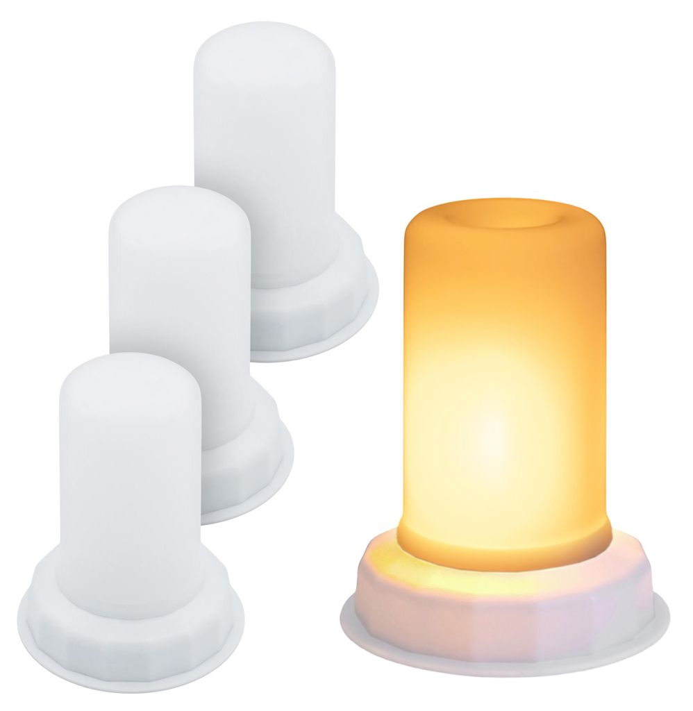 3.10 LED Flammenlicht mit 6 Stunden Timer - 4er Set / Produktbild 