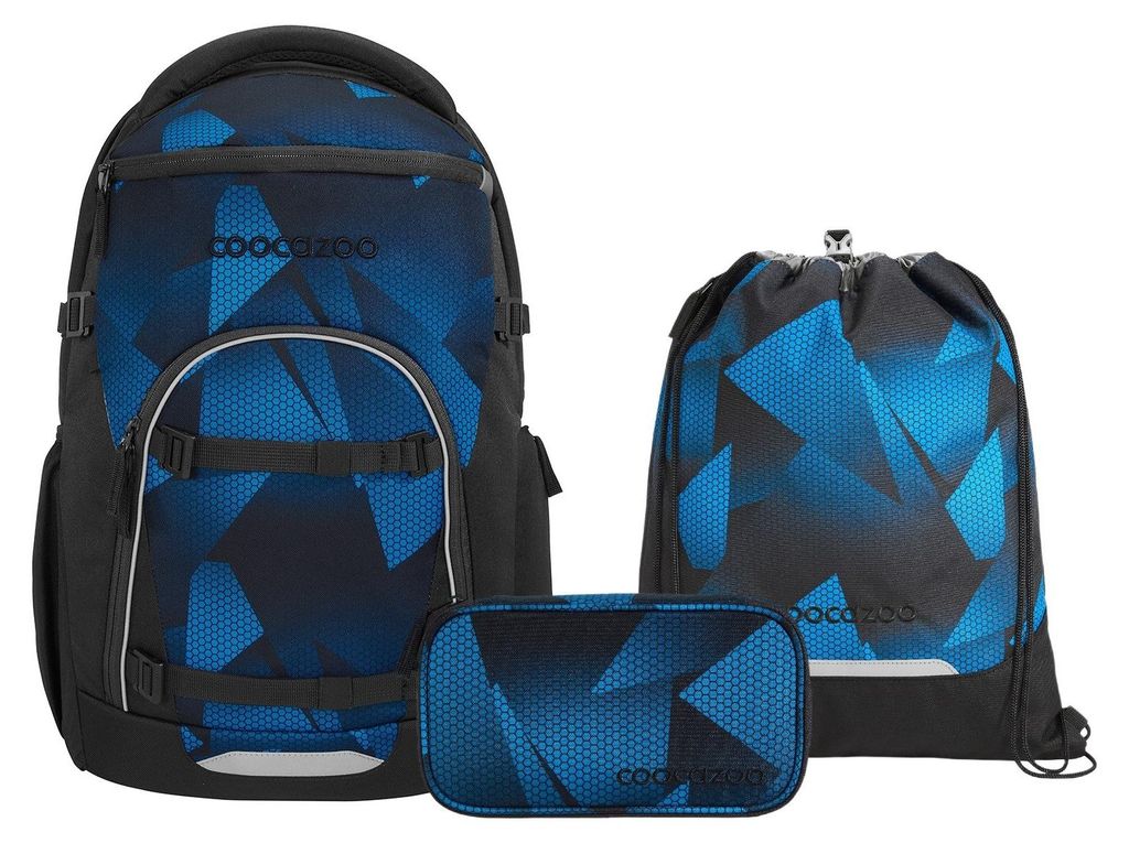 Coocazoo, Schulrucksack-Set BYTE Electric Ice 3-teilig, ab Produktbild 