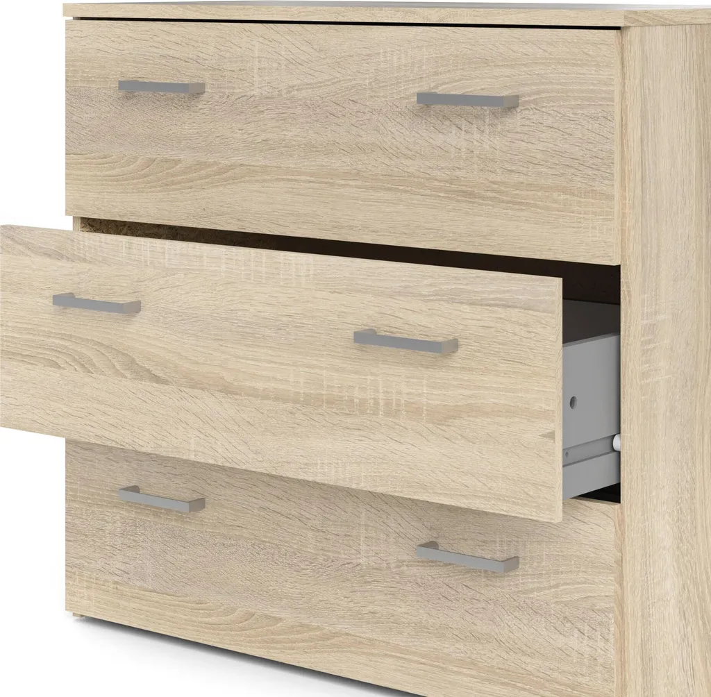 Buffet Bas Sidal I Dub Sonoma - Solution de Rangement pour Petit Espace