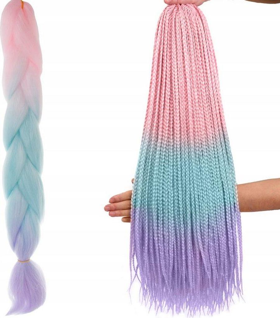 Soulima Ombré copánky ze syntetických vlasů růžová/ni/f Obrázek produktu 