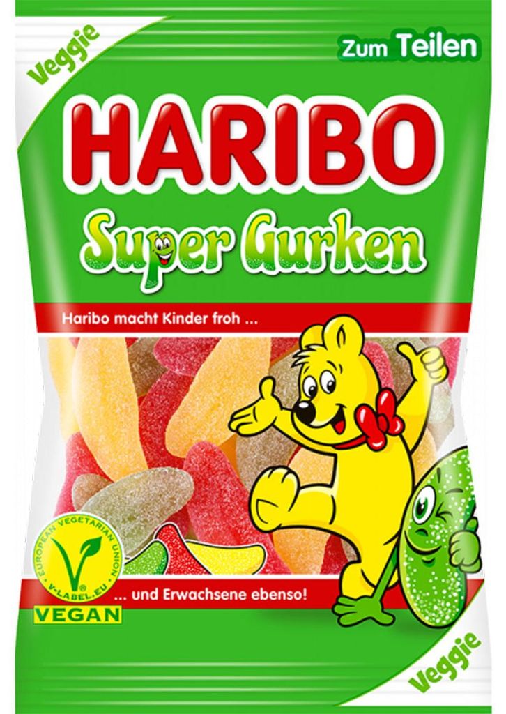 Haribo Super Cucumber ovocné žvýkačky okurka různé 175g Obrázek produktu 