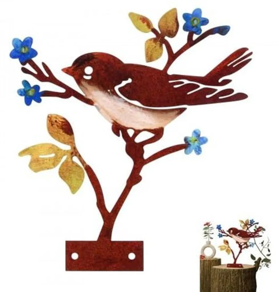 Décoration jardin durable en métal - Figurine unique contre l'usure