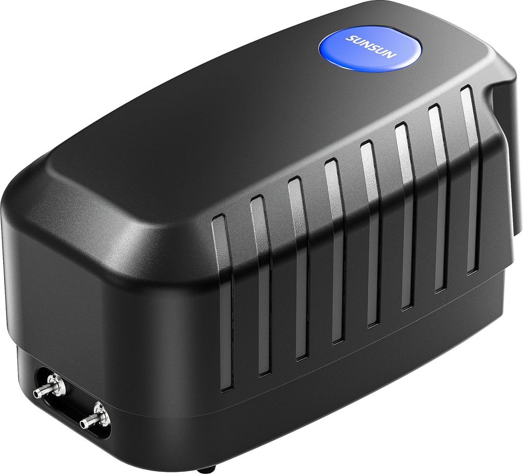 SunSun CAP-20 Sauerstoffpumpe 8 W, Luftpumpe für 8 m³ Aquarium und Gartenteich, Teichbelüfter 13 l/min mit 4 Luftausgängen, Belüftungspumpe mi...