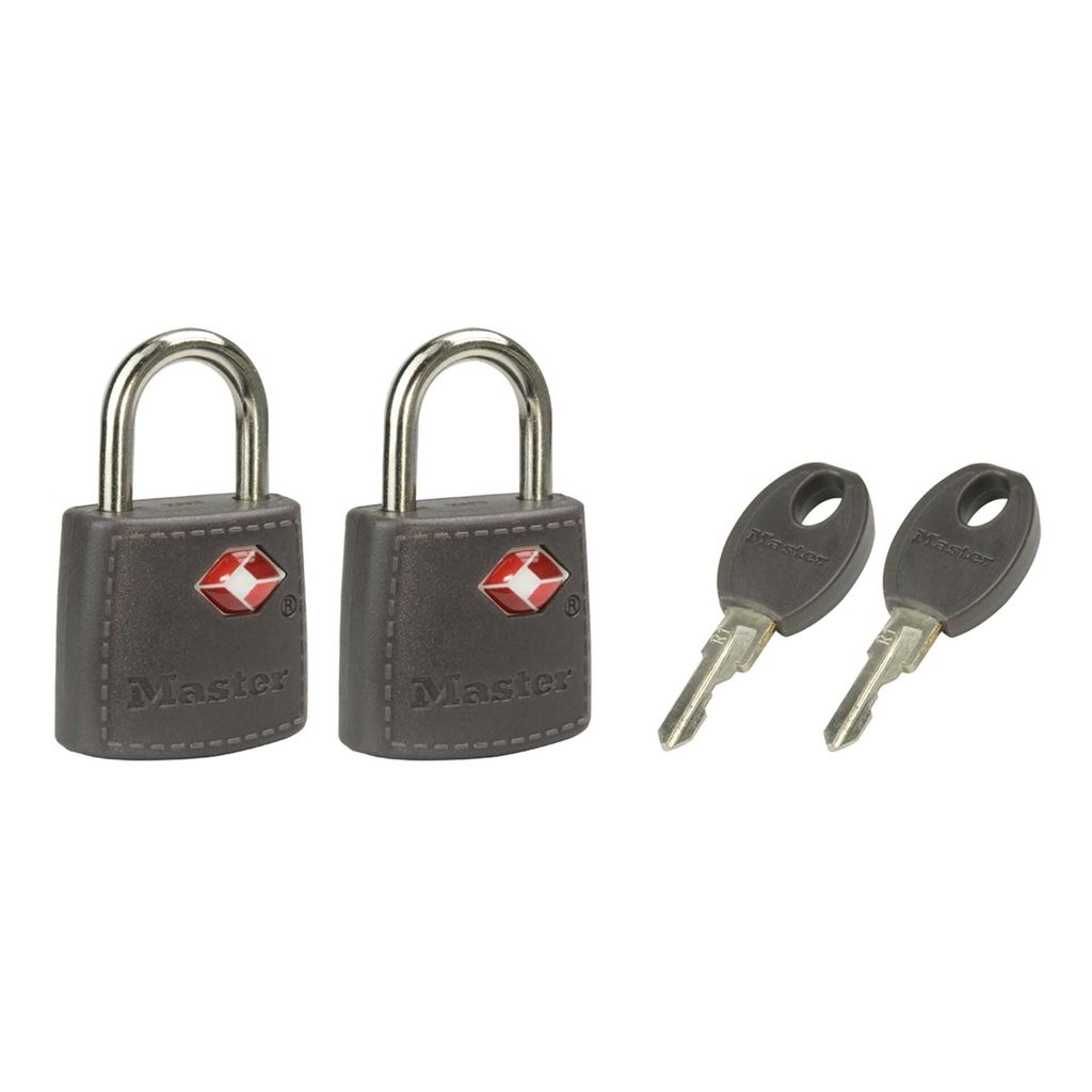 Master Lock 2 TSA Vorhängeschlösser - Farblich Sortiert, 4695EURTAST