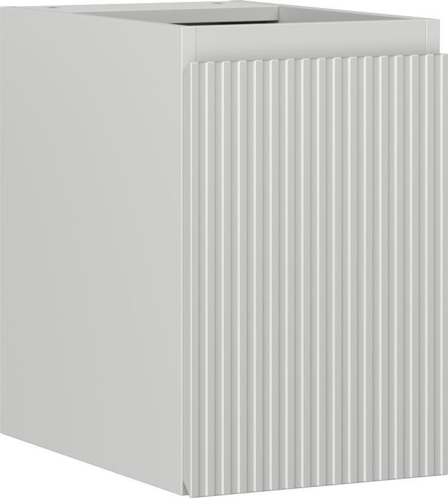 Mexen Rivel Badezimmerwaschtischunterschrank 30 cm, 1 Tür, geriffelt, Grau matt - 91A21-03047-1-BF62