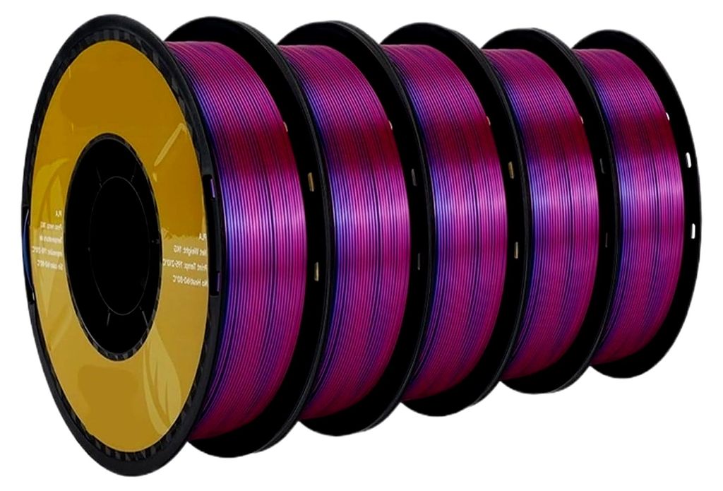3D-Drucker-Filament Seide in 3 Farben für 3D-Druck Kunststoffmaterialien 1,75 mm, 10 kg (Rot, Grün, Blau)