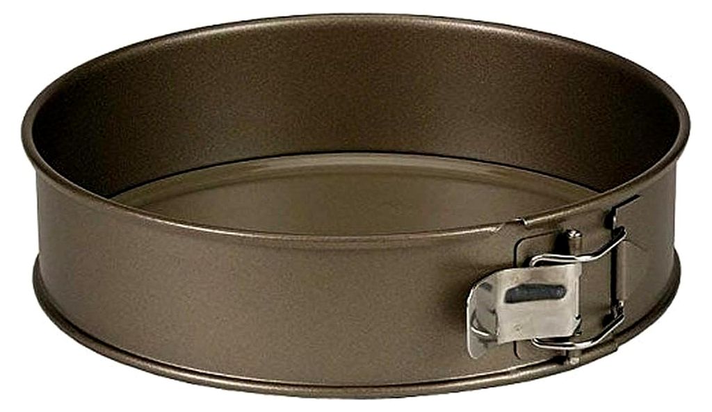 Profi-Springform 24 cm, 7 cm hoch, Edelstahl, Antihaftbeschichtung, mit Spezialverschluss