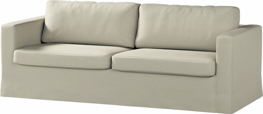 Dekoria Bezug für Karlstad 3-Sitzer Sofa nicht ausklappbar, lang, beige, Bezug für Sofahusse, Karlstad 3-Sitzer