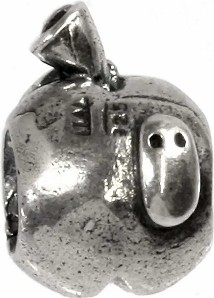 CarloBiagi Bead Charm Schmuck Element Apfel Zirkonia 925 Echt Silber BBSCZ45C