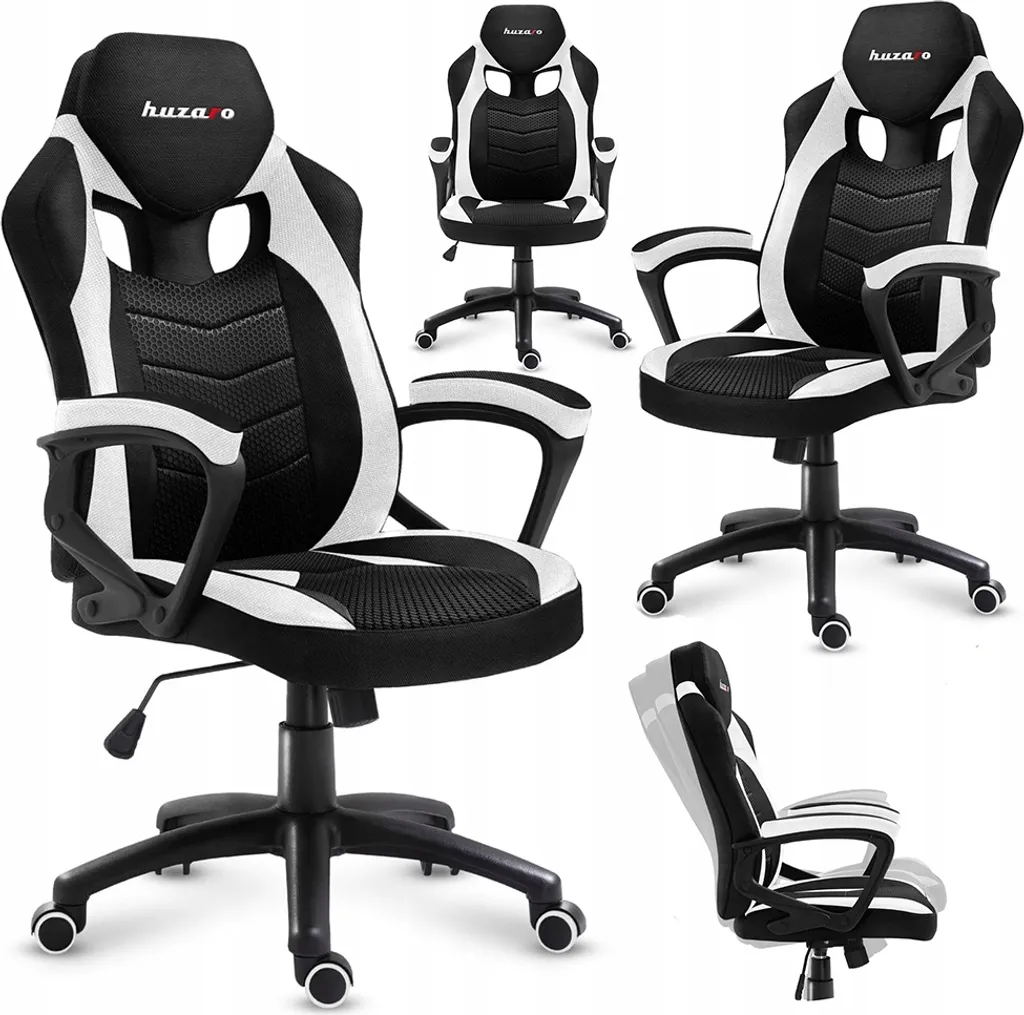 Huzaro Force 2.5 White Mesh Gaming Chair - 20
