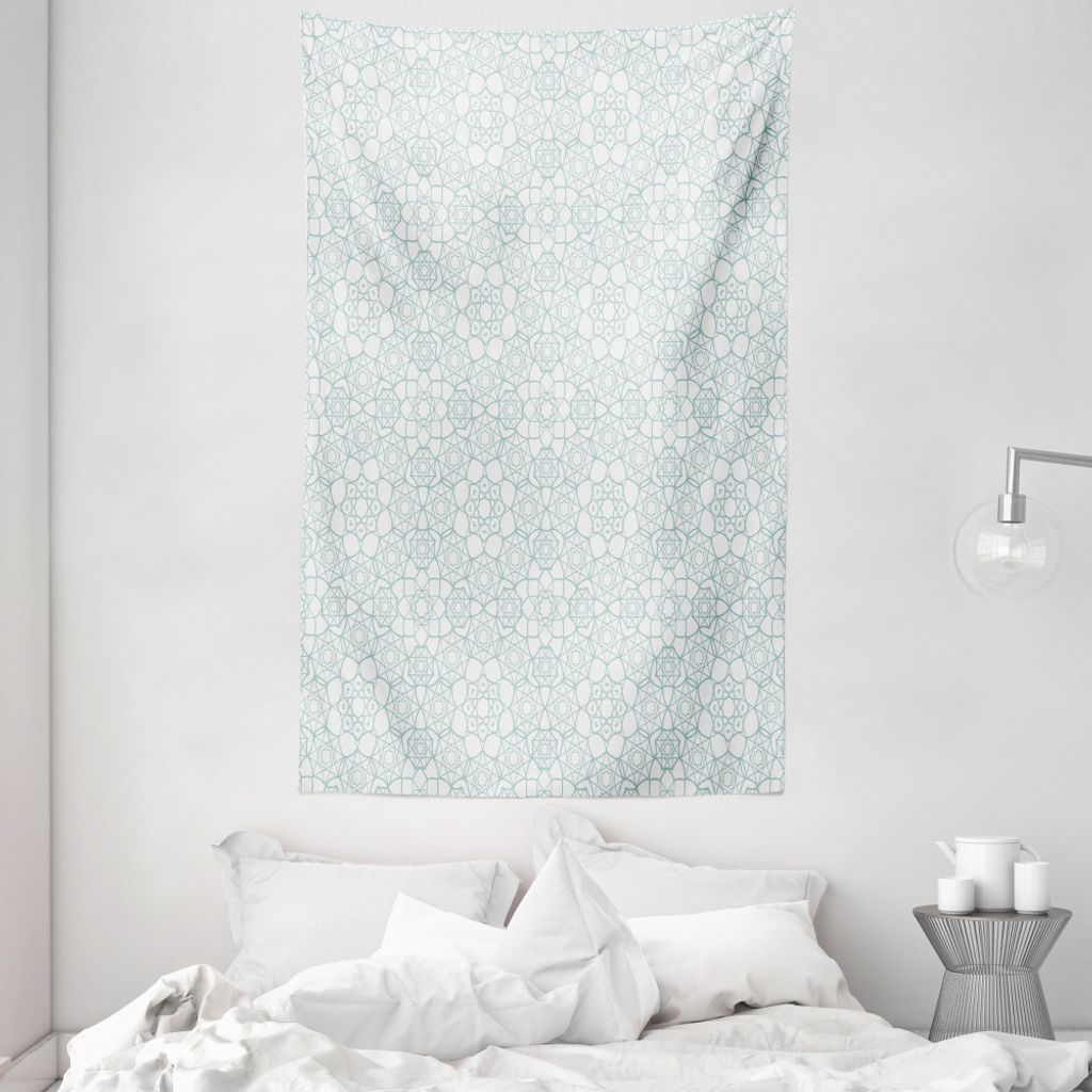 ABAKUHAUS marokkanisch Wandteppich und Tagesdecke, Kultur Element aus Weiches Mikrofaser Stoff Waschbar ohne Verblassen Digitaldruck, 140 x 230 cm,...