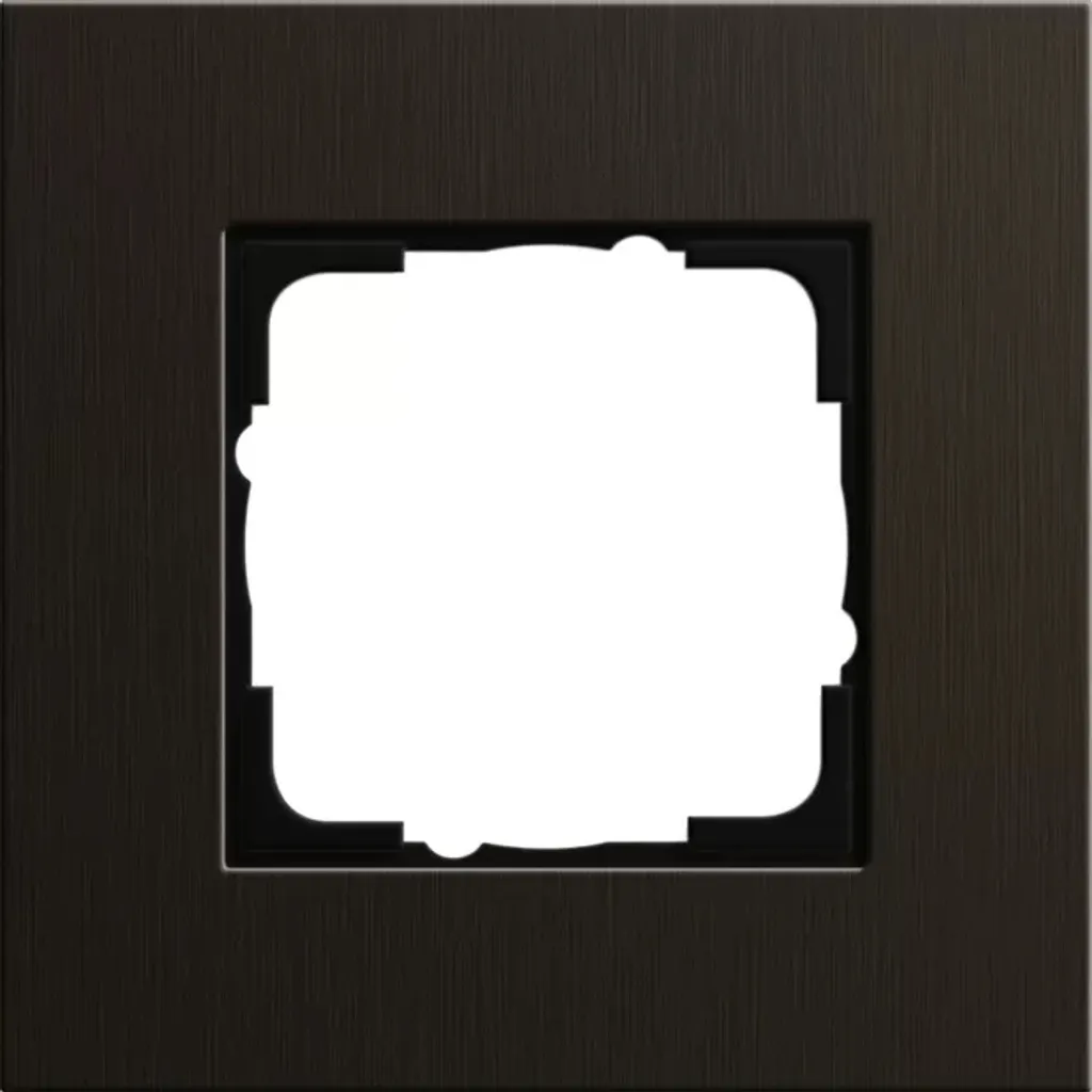 Cadre interrupteur Gira aluminium brun 0211127 pour rénovation design