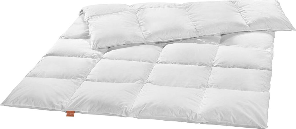 sleepling – Premium Luxus Daunendecke, extra warme Winterdecke, Steppbett, 135x200 cm, allergikergeeignet