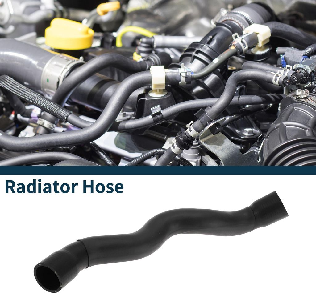 Kühlerschlauch Heizung Schlauch für Mercedes-Benz E-Klasse (W210) 1995-2003 Nr.2105013282 Gummi Untere Wasserleitung Schwarz 1Stk