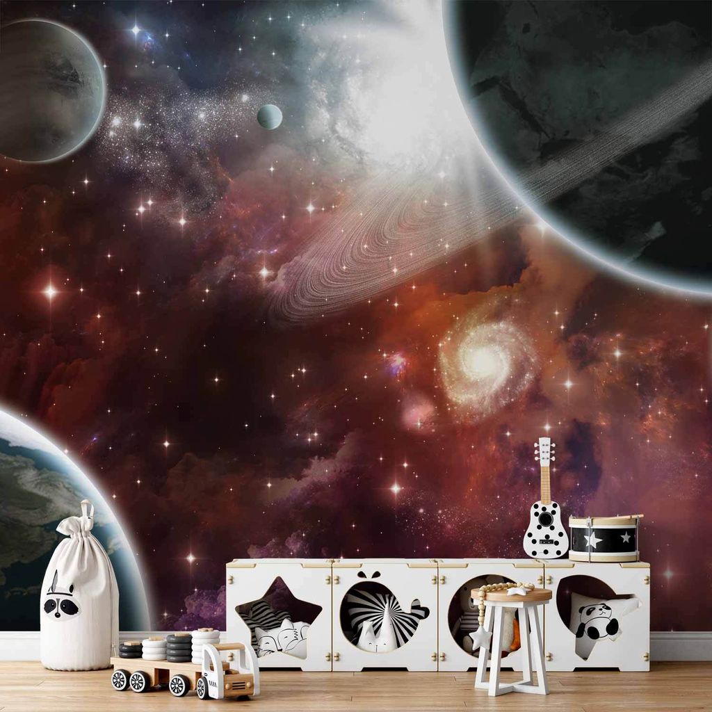 Vlies Fototapete - Walk in Space 350x245 cm Für Kinder 10110905-32