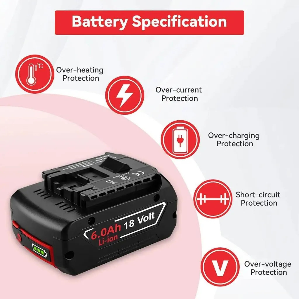 Sostituzione Batteria Bosch 18V 6000mAh: Rigenera i Tuoi Elettroutensili - 4