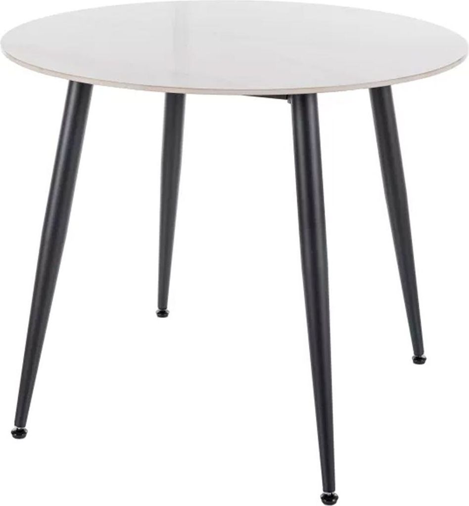 Esstisch Küchentisch Rion Ceramic Farbe und Größe wählbarweiß Marmor / schwarz