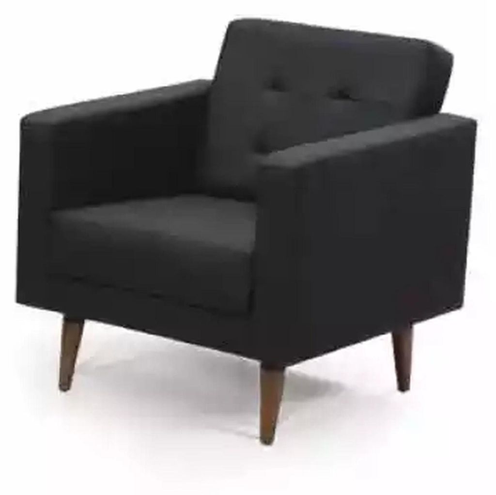 Büro Sessel Stil Modern Textil Möbel Schwarz Sessel Polster Stoff Neu