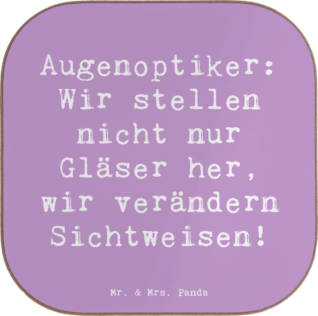 Mr. & Mrs. Panda Untersetzer für Gläser Spruch Augenoptiker Produktbild 