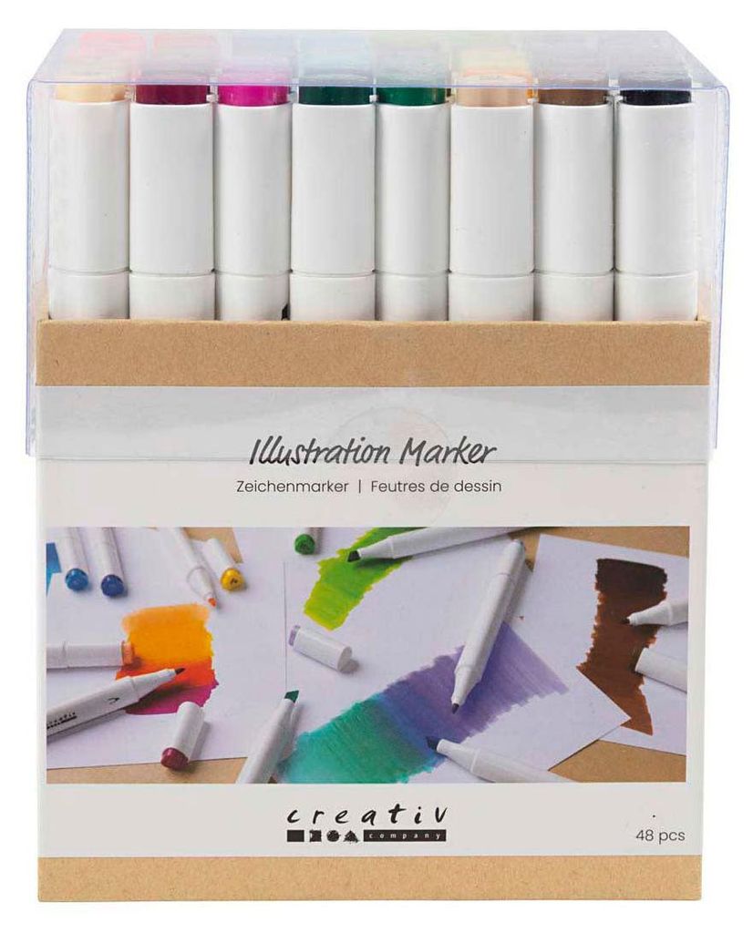 Set di pennarelli ad alcool Creativ Company - 48 colori di Immagine del prodotto 
