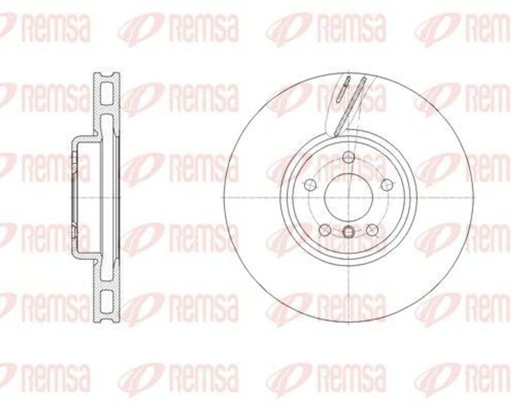 REMSA Bremsscheibe Vorne Links für BMW 3 Touring (G21) 348mm 62127.10