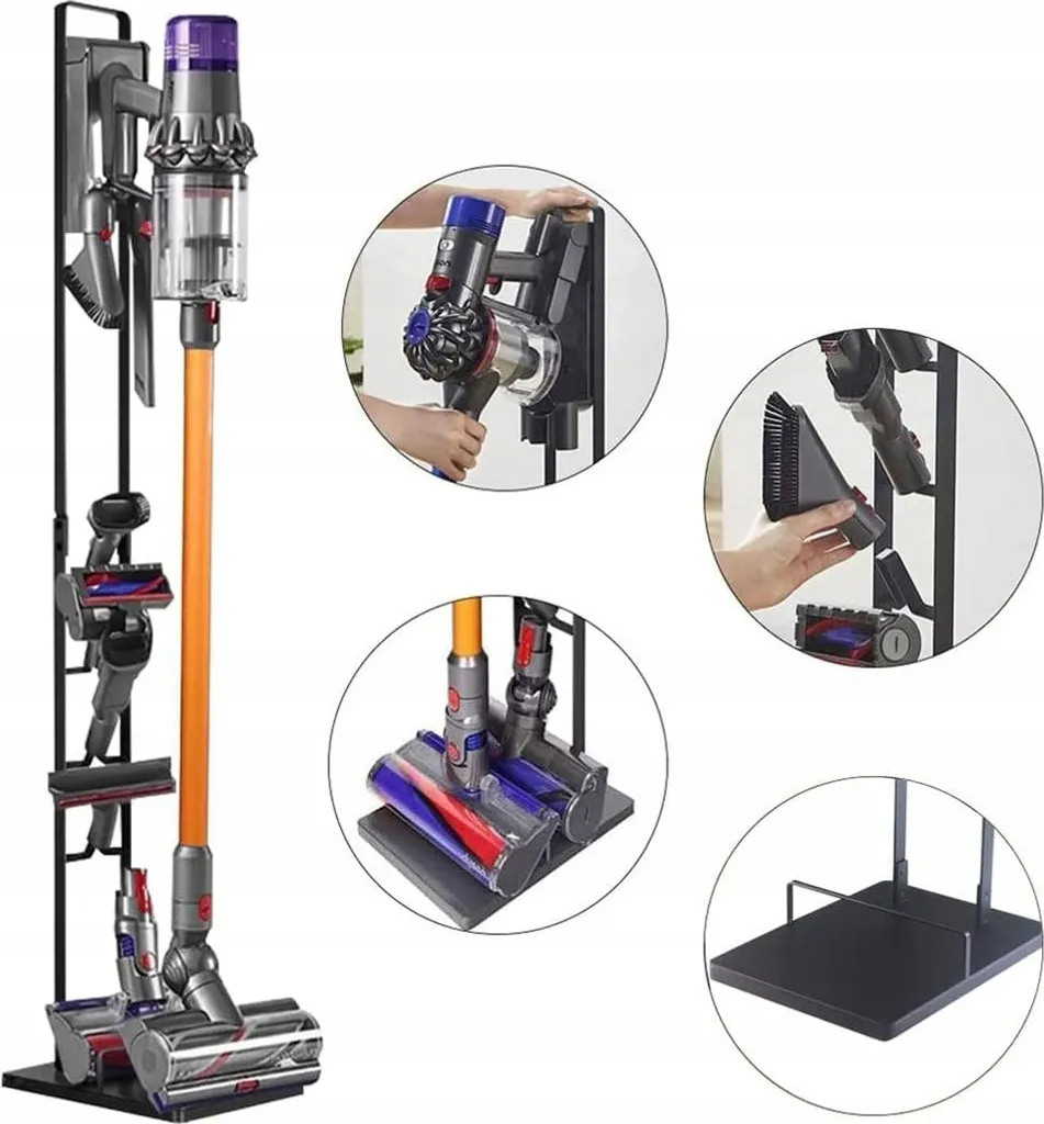 Solution Rangement sans Perçage pour Dyson V6 à V15 Support Métal - 2