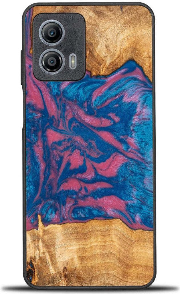 Holzhülle Bewood Unique Neons - Vegas für Motorola Moto G53 Produktbild 