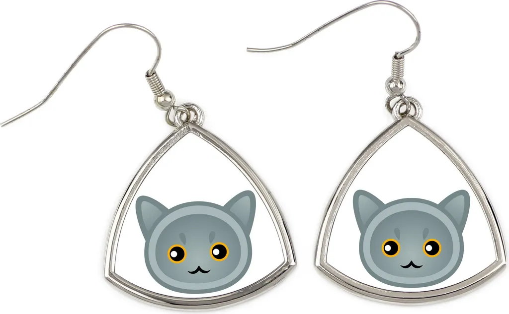 Orecchini British Shorthair Art-Dog - Gioielli in Metallo per Gattofili
