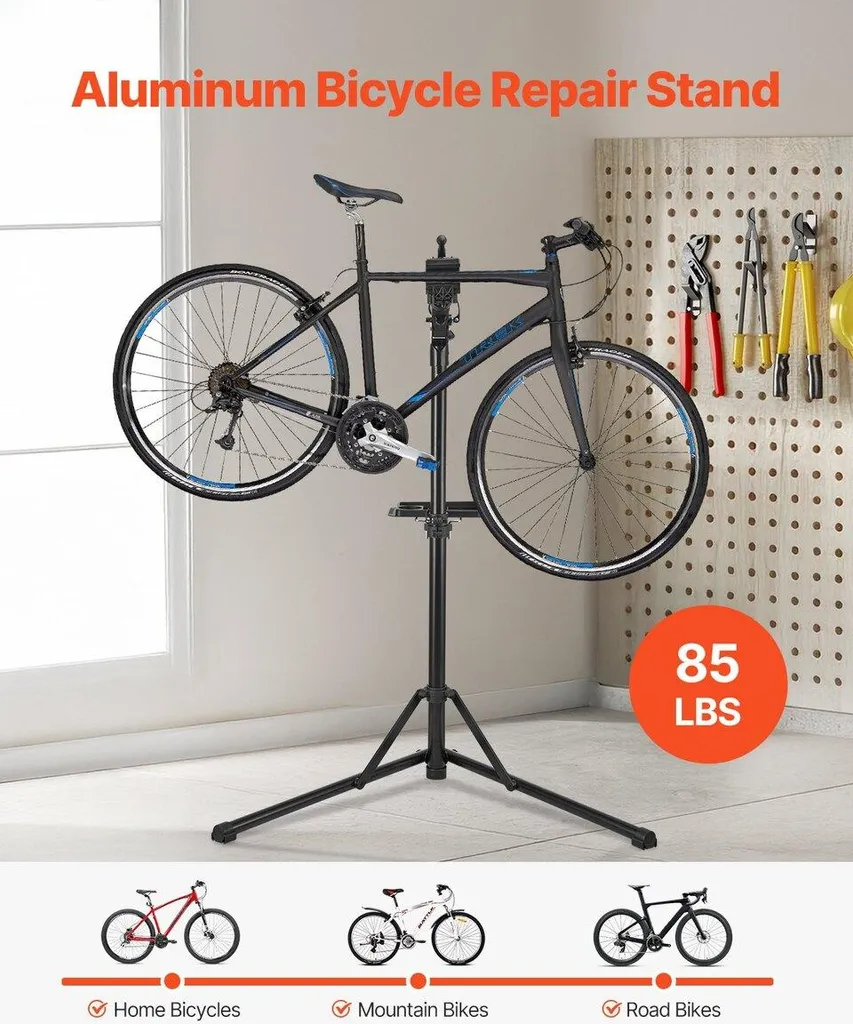 Support de réparation vélo ergonomique contre le mal de dos