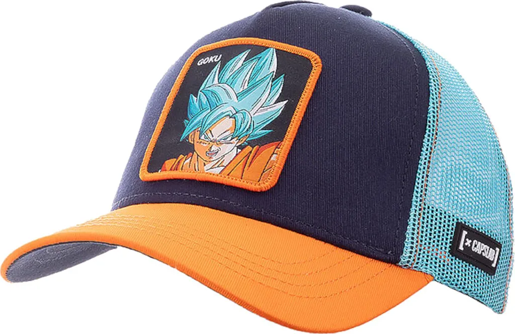 Casquette Dragon Ball Z Goku Noire Capslab Ajustable Confort Homme